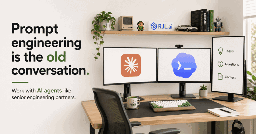 Working With Agents, Not Prompts Directing an AI agent with intent and context rather than a tightly specified prompt